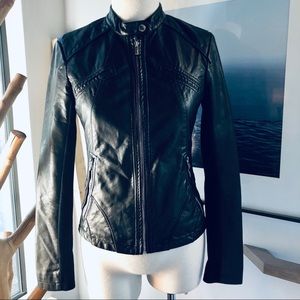 Faux Leather Motorcycle Jacket